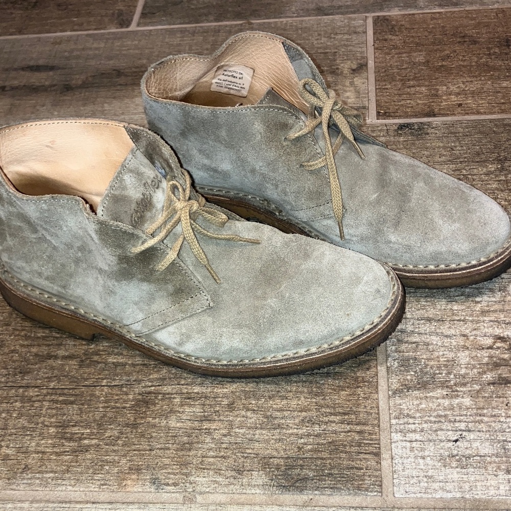 ASTORFLEX GREENFLEX MENS CHUKKA STONE BEIGE SUEDE MADE IN ITALY 9